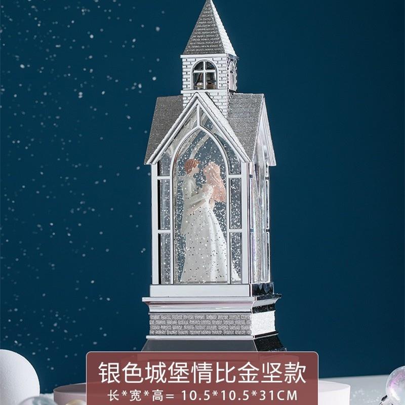 结婚水晶球情侣八音盒摆件音乐盒婚礼情人节新婚礼物送新娘音乐盒