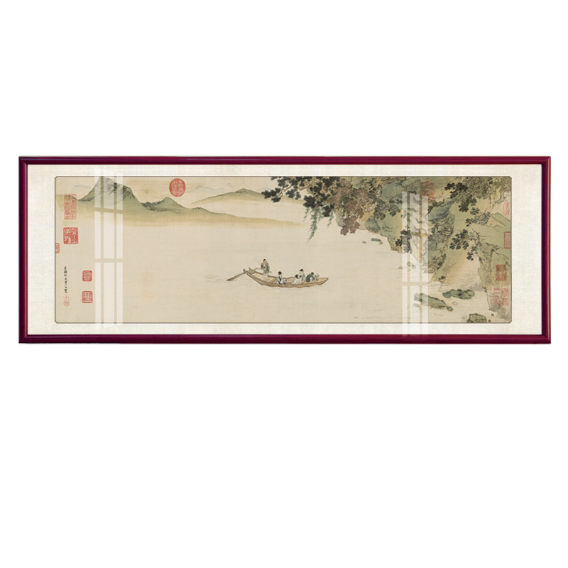 新中式山水画国画客厅装饰画沙发背景墙挂画办公室字画大尺寸壁画