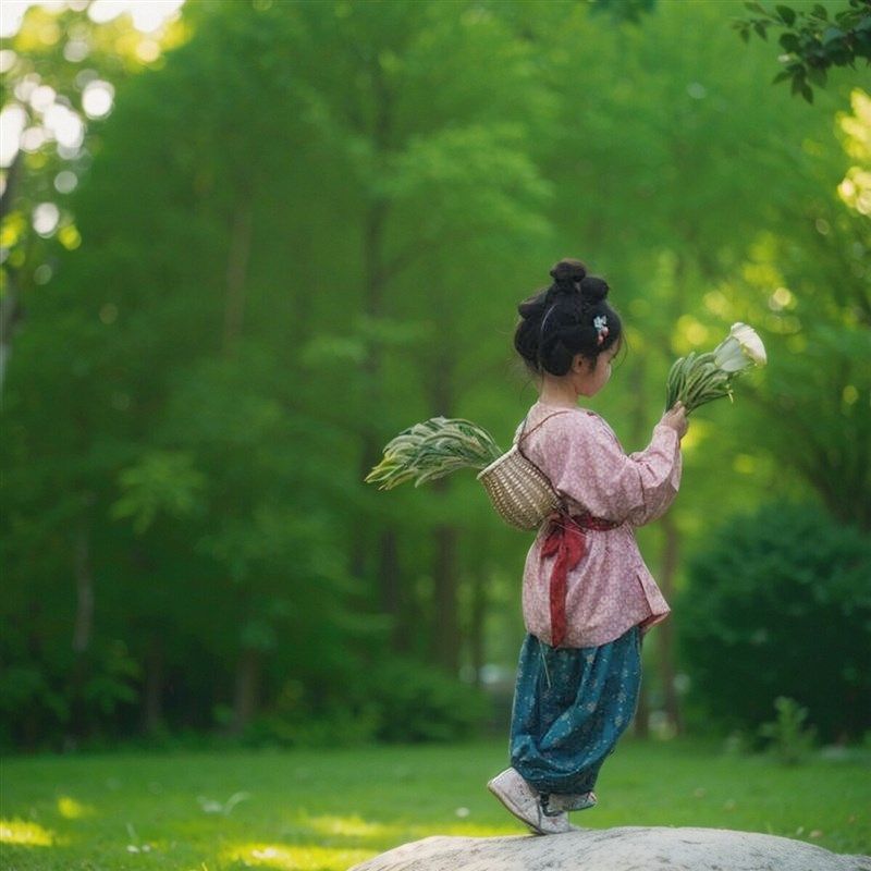 平民汉服儿童2024新款复原风中长圆领袄腰带裤子童装国风套装粉色,童装/婴儿装/亲子装,汉服,淘宝优惠券,粉丝福利购,淘宝优惠卷