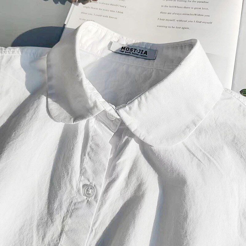 好品质全棉无袖简精致衬衣打底叠穿衬衫女白色背心马甲优雅内搭女