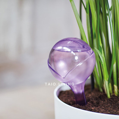 Elho圆球自动渗水浇花器 旅行出差绿植自助浇灌滴水器2件套荷兰制