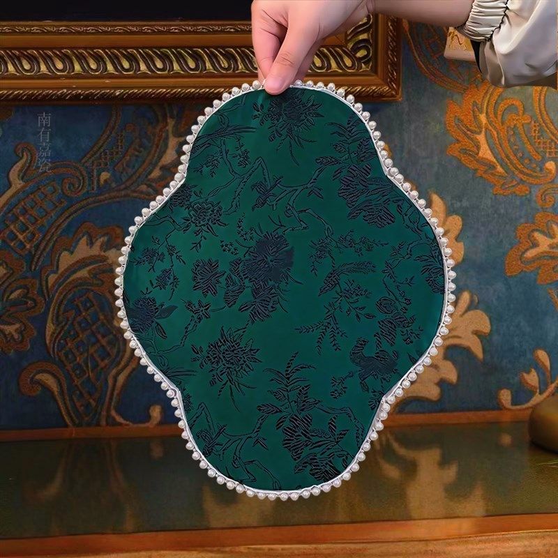 南有嘉瓷 珍珠边双面茶席垫子桌旗茶杯茶几隔热垫干泡一人小桌布,居家布艺,茶席,淘宝优惠券,粉丝福利购,淘宝优惠卷