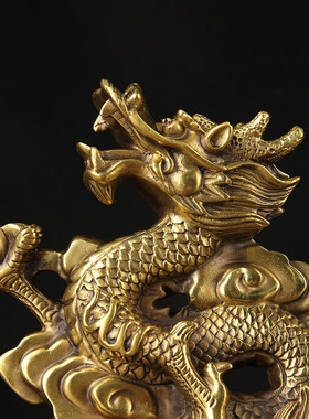 铜祥龙摆件 铜财龙摆件 铜福龙摆件 铜龙摆件