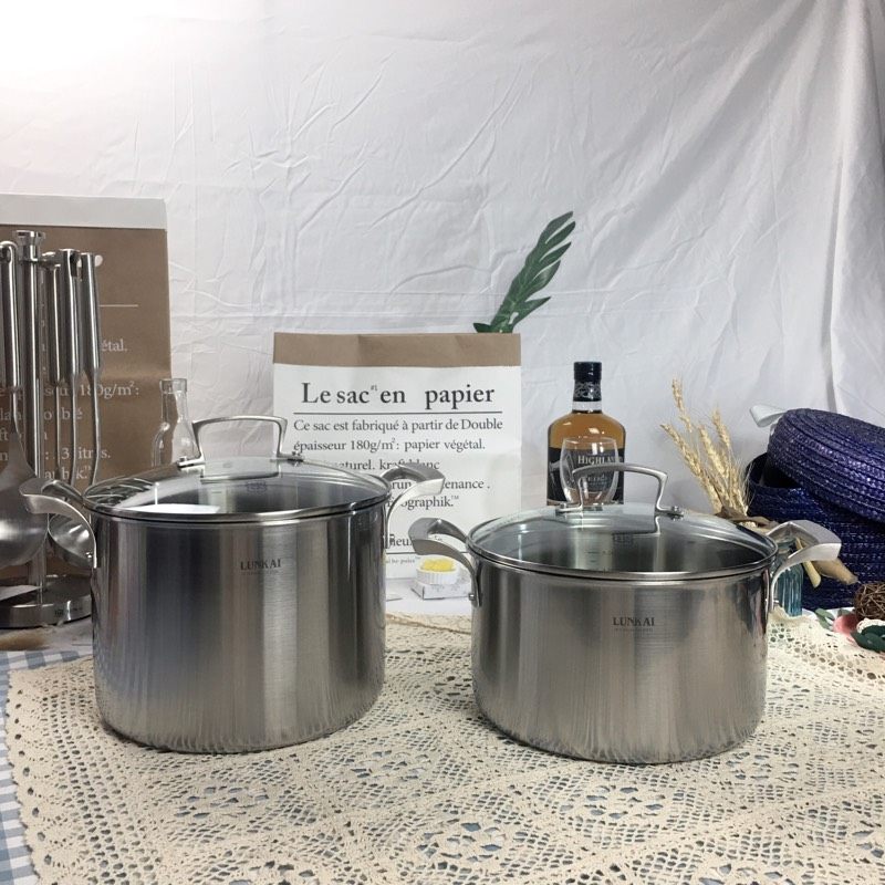 18/10不锈钢304大容量锅三层钢一体成型蒸锅多功能锅烧水锅2024cm,厨房/烹饪用具,蒸锅/蒸桶,淘宝优惠券,粉丝福利购,淘宝优惠卷