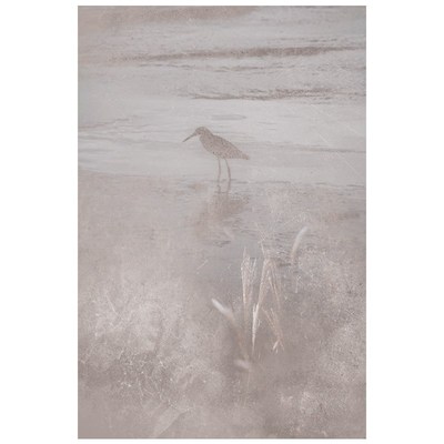 侘寂赤贫风客厅装饰画芦苇鸟素雅民宿新中式壁画抽象书房无框挂画