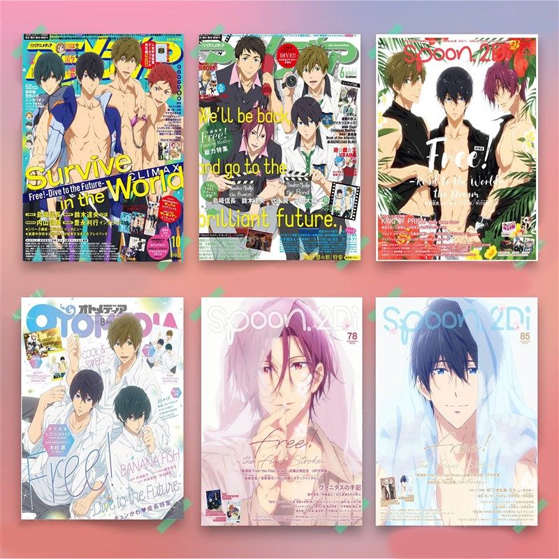 free男子游泳部海报二次元七濑遥橘真琴墙壁装饰卧室个性装饰墙贴,家居饰品,文化墙贴,淘宝优惠券,粉丝福利购,淘宝优惠卷