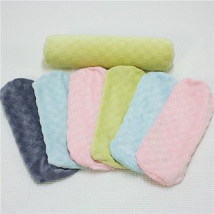 秋冬绒布抱枕套圆柱形枕套亲肤绒布长条枕套不含芯枕套可定制尺寸