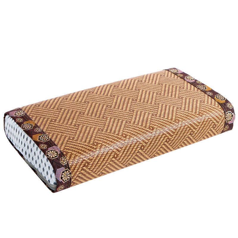 高枕头男低夏天凉枕单人竹席护颈椎枕睡觉专用竹子助睡眠方形硬枕,床上用品,功能枕/保健枕/养生枕,淘宝优惠券,粉丝福利购,淘宝优惠卷