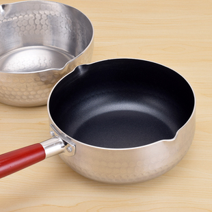 加厚日式不粘雪平锅铝锅煮粥煮面汤粉烫粉锅煮奶韩国拉面锅平底锅
