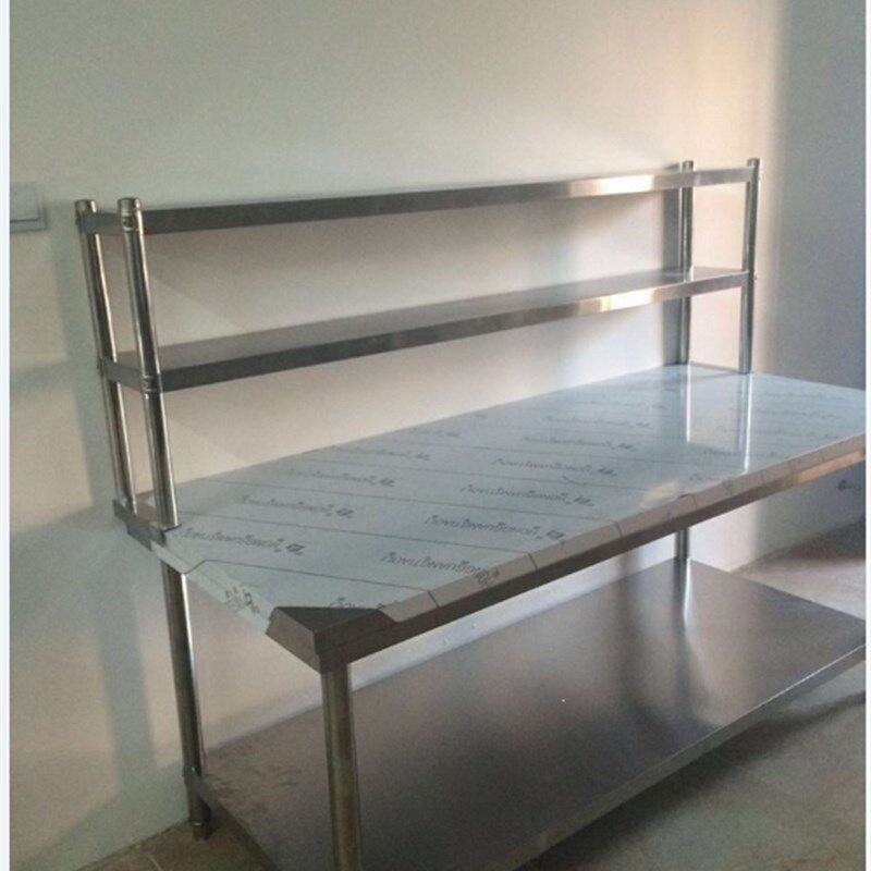 定做组装不锈钢工作台带架子操作台桌子奶茶台料理台工作台操作台