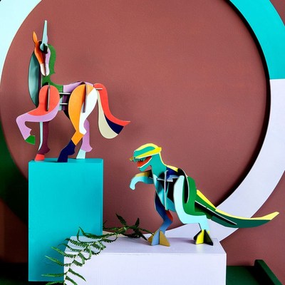 荷兰STUDIO ROOF创意摆件礼品环保3D拼图家居装饰客厅卧室摆台