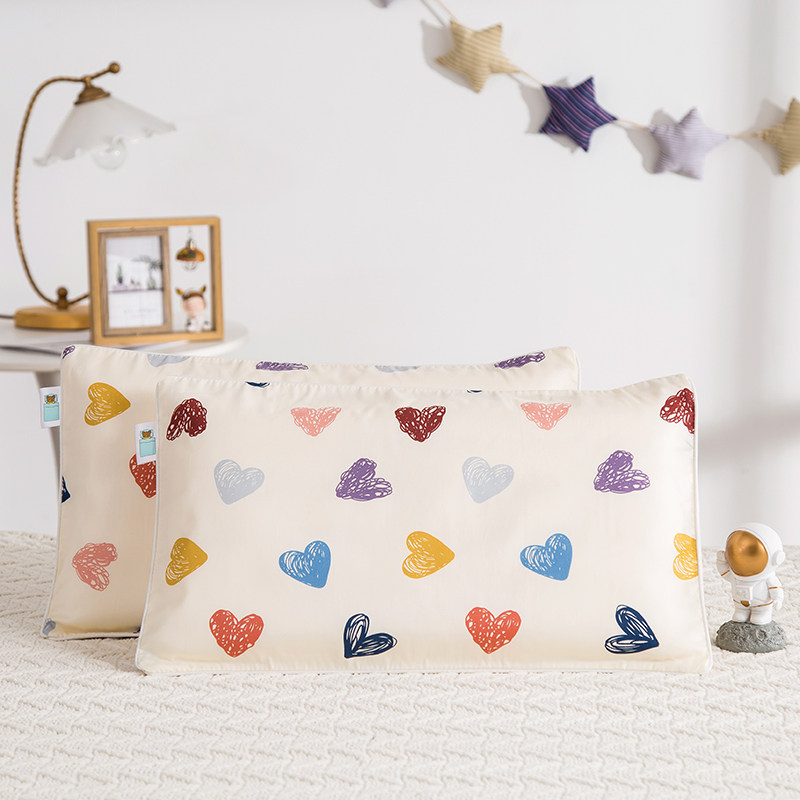 新款全棉60s棉卡通儿童枕套 4363幼儿记忆棉羽丝棉乳胶枕头套