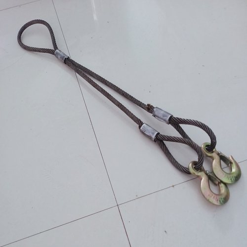 直径10毫米钢丝挂钩吊索具搬运吊装索具设备移挪维修工具固定吊环