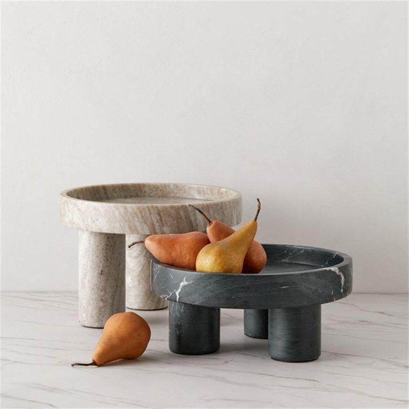 大理石水果盘果篓置物客厅茶几玄关桌面装饰摆件售楼处别墅样板间,家居饰品,果盘/果篓,淘宝优惠券,粉丝福利购,淘宝优惠卷