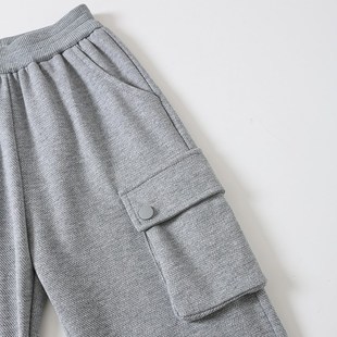 小数点童装新款春秋休闲裤男童春装工装裤中大童女童秋季长裤子