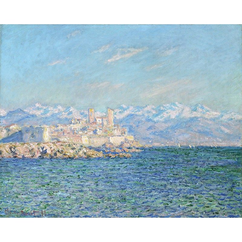 昂蒂布的下午 莫奈印刷喷绘仿制油画客厅卧室沙发背景装饰画挂画,家居饰品,现代装饰画,淘宝优惠券,粉丝福利购,淘宝优惠卷