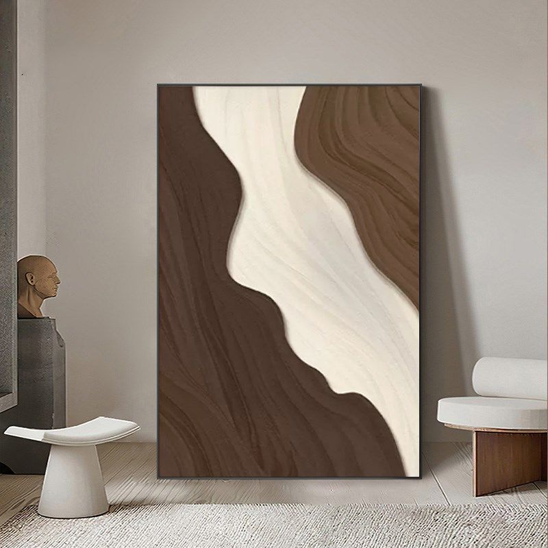 客厅沙发背景墙璧轻奢极简侘寂风挂画 划玄关卧室饭厅装饰画 划高,家居饰品,现代装饰画,淘宝优惠券,粉丝福利购,淘宝优惠卷