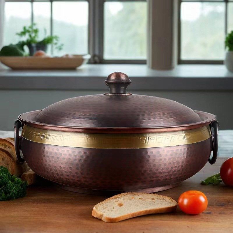 特厚铜火锅电磁炉燃气通用鸳鸯紫铜汤锅老式涮羊肉铜锅酸菜火锅盆,厨房/烹饪用具,火锅,淘宝优惠券,粉丝福利购,淘宝优惠卷