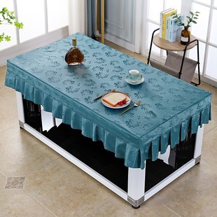 PU皮烤火桌布皮罩电炉取暖炉烤电炉罩加厚皮套防水防油防烫桌罩套