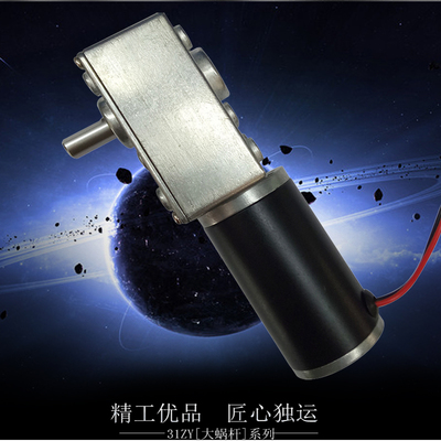 5840-31ZY涡轮蜗杆自锁直流减速电机12v24调速齿轮大扭力单轴马达