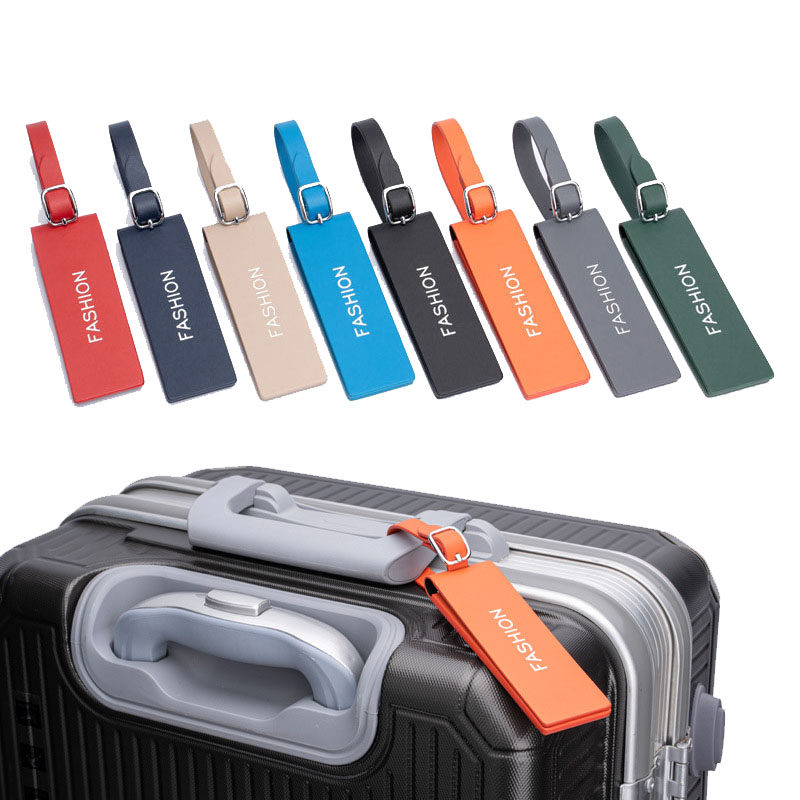 旅行行李牌PU可磁吸行李牌旅行箱吊牌飞机托运登机牌行李箱标签