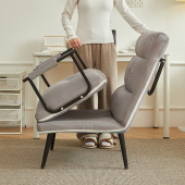 折叠躺椅办公室可躺可睡午休午睡单人床夏季 坐躺两用椅靠背沙发椅