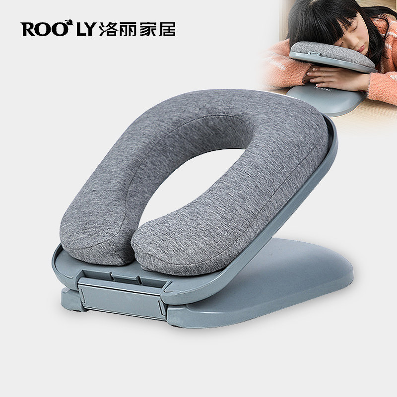 学生午睡枕头夏季儿童午休枕趴趴枕学校办公室可折叠便携式趴睡枕