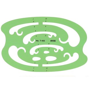 珠宝设计手绘模板尺子89M圆形多种777-1-2五件套装等97M