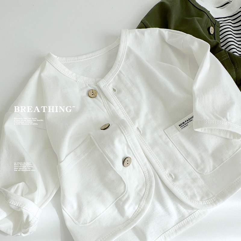 儿童春夏宽松休闲外套韩新版开衫宝宝百搭文艺圆领上衣密织棉透气,童装/婴儿装/亲子装,普通外套,淘宝优惠券,粉丝福利购,淘宝优惠卷