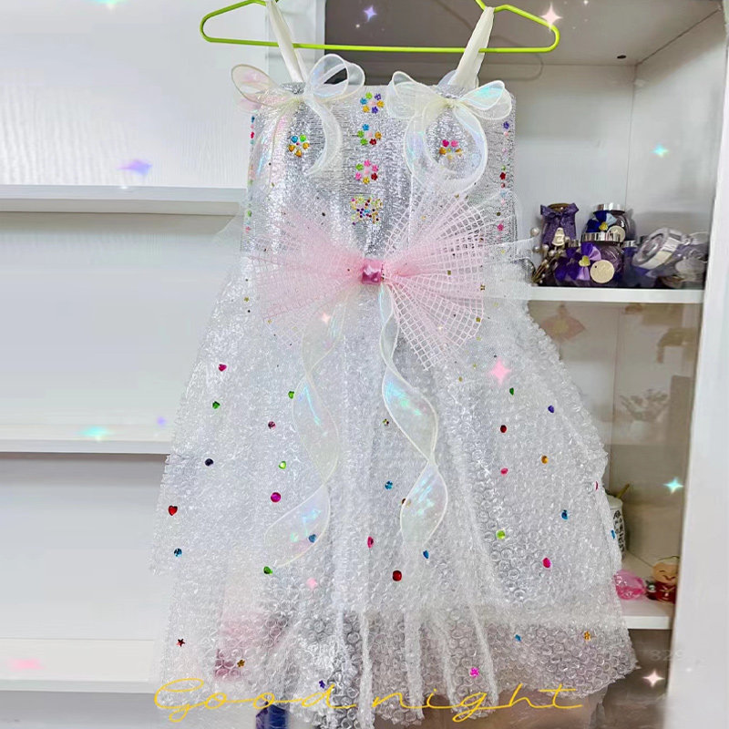 儿童礼服环保时装秀演出服亲子装走秀公主裙DIY手工家庭作业,童装/婴儿装/亲子装,儿童演出服,淘宝优惠券,粉丝福利购,淘宝优惠卷