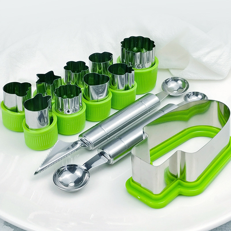 挖球器挖水果球勺子挖西瓜球勺拼盘工具套装雕花刀模具切水果蔬菜,厨房/烹饪用具,水果分割器,淘宝优惠券,粉丝福利购,淘宝优惠卷