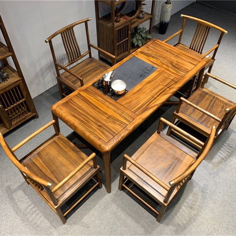 新中式茶桌胡桃木浩然茶桌实木泡茶桌带烧水壶乌金石茶盘一套,住宅家具,家用茶台/茶桌,淘宝优惠券,粉丝福利购,淘宝优惠卷