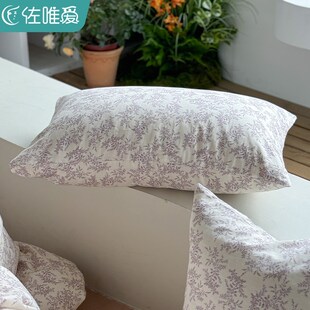 纱布枕套一对装夏季48cmx74cm2024新款枕头套全棉纯棉单个整头套