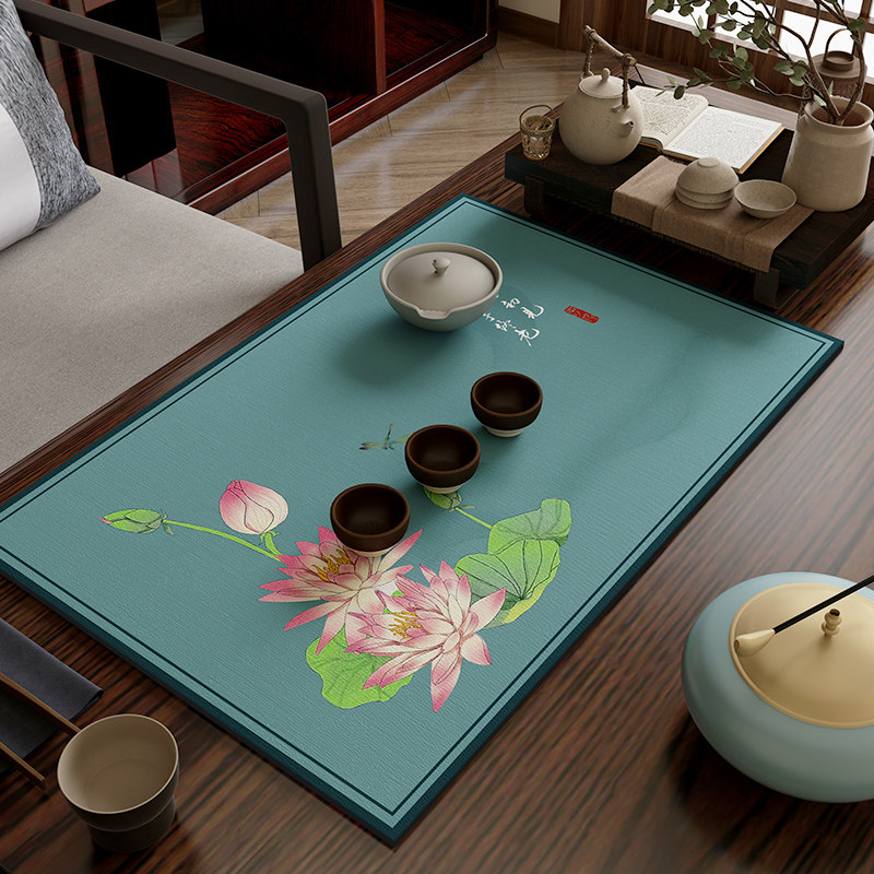新中式厨房台面沥水垫茶席茶垫吸水垫茶杯垫茶桌茶水垫餐垫隔热垫,居家布艺,餐垫,淘宝优惠券,粉丝福利购,淘宝优惠卷