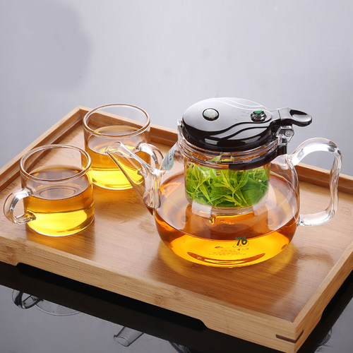 76飘逸杯泡茶壶套装可拆洗内胆过滤玻璃茶水分离壶冲茶器茶具单壶