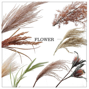 芦苇假花仿真花摆件客厅餐桌花瓶花艺插花装饰样板间售楼部软装