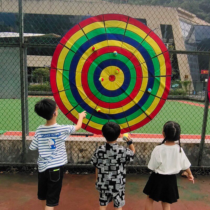 投掷粘靶飞镖盘超大号儿童幼儿园感统训练粘粘球多人互动体智能游