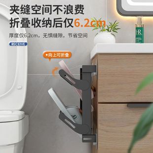 家用门后收纳鞋架门上挂钩防盗门口衣帽架放鞋磁吸省空间简易挂架