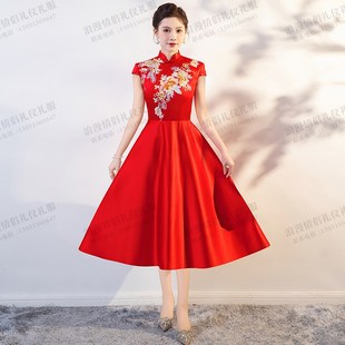 晚礼服女大合唱团演出服女2024新款朗诵气质独唱指挥颁奖礼仪旗袍