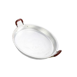 老式加厚铝平底锅铝制煎锅水煎包锅商用不粘锅烙饼纯手工铝鏊子