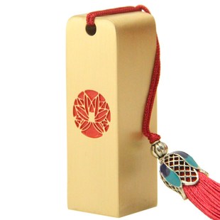 明色红色莲花黄铜印章个人名字姓名篆刻签名书法字画铜章定制刻字