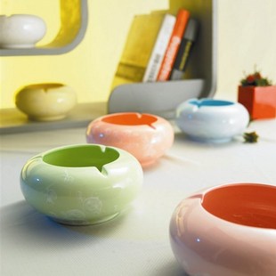 大号烟灰缸创意个性轻奢陶瓷烟缸家用客厅老板办公室摆件高端大气