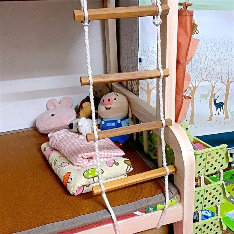 家用上下床梯子宿舍软梯上下铺绳梯子大学生救生车装备攀爬绳梯
