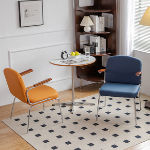 单人设计师椅子餐椅家用咖啡厅奶茶店卧室阳台酒店洽谈休闲沙发椅