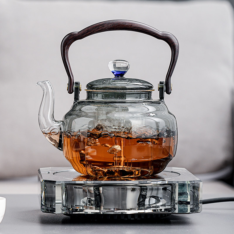电陶炉煮茶壶套装家用小型煮茶器2024新款水晶玻璃耐高温烧水茶壶,餐饮具,茶壶,淘宝优惠券,粉丝福利购,淘宝优惠卷