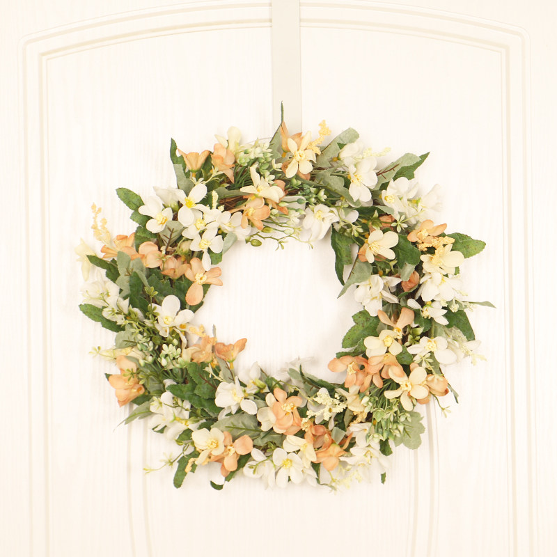 创意手工藤环欧式五耳梅花环40cm家居客厅装饰壁挂酒店商场挂件,家居饰品,仿真花/假花,淘宝优惠券,粉丝福利购,淘宝优惠卷