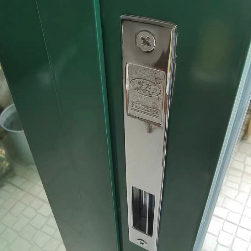 加厚钩锁90铝合金门窗锁推拉门移门钩锁 老式单面锁 门窗自动锁扣