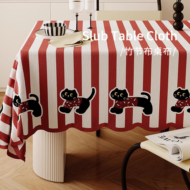 多巴胺异形餐桌布卡通客厅茶几布艺台布免洗防水防油高级感书桌垫,居家布艺,桌布,淘宝优惠券,粉丝福利购,淘宝优惠卷