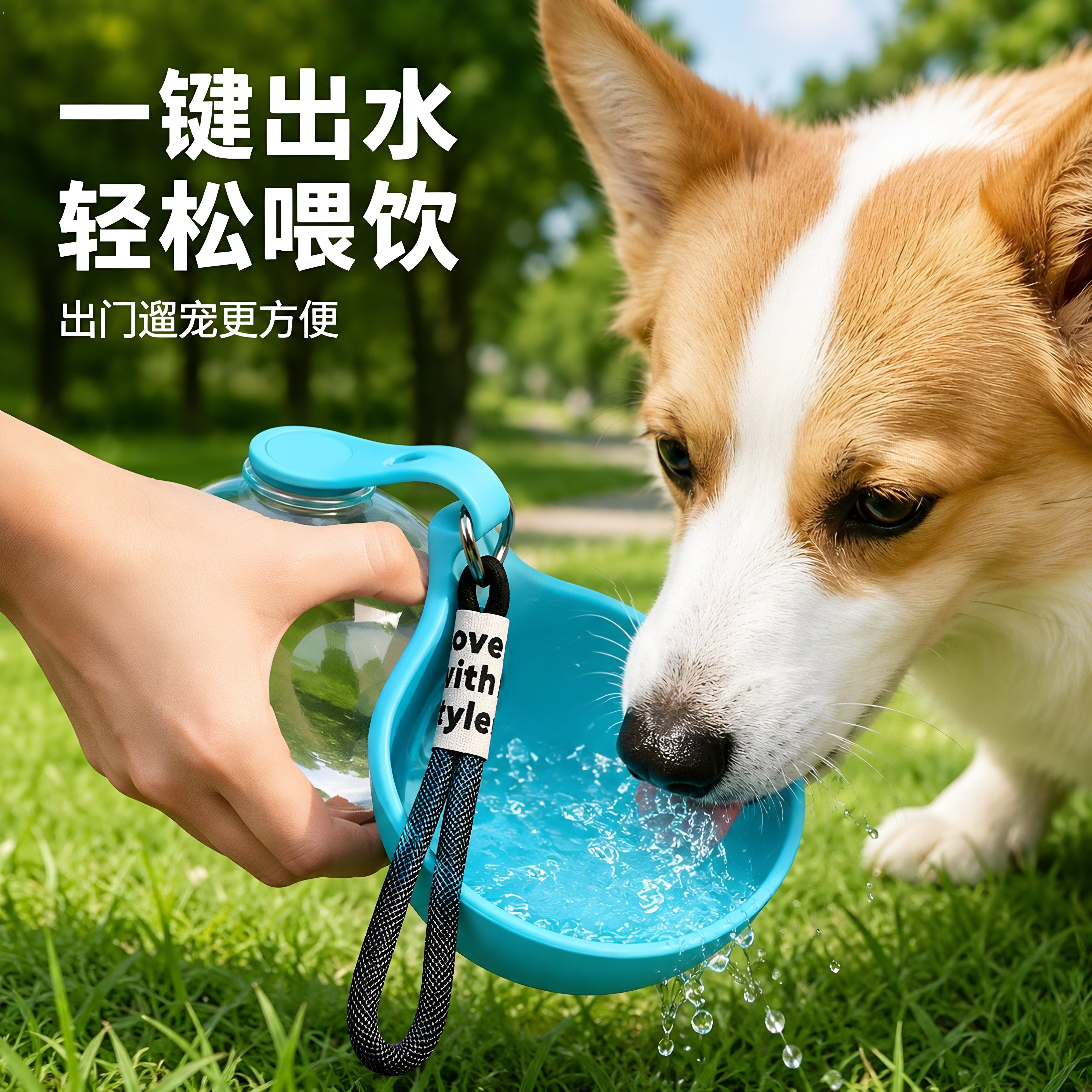狗狗外出水杯可携式宠物饮水器狗喝水喂水随行杯小狗水壶户外用品
