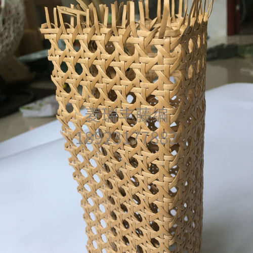 咖啡色眼笪棕色塑料PE户外八角藤编织材料家具靠背坐面柜门镂空